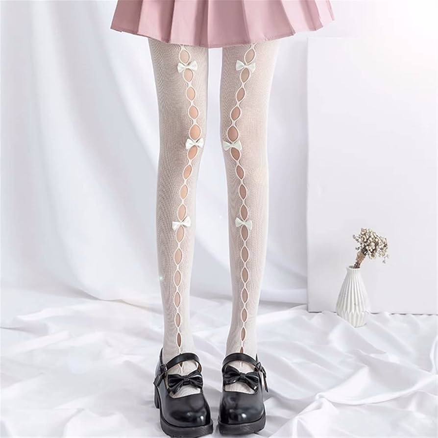 即購可　nodress jennie 着用　リボンタイツ袖 網タイツ | yunora